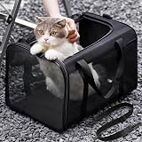 Conlun Cat Carrier Bag Soft-Sided 4-Sided Mesh Airline Approved up to 6kg view 2
