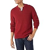 Amazon Essentials Men's Long-Sleeve Soft Touch Henley Sweater