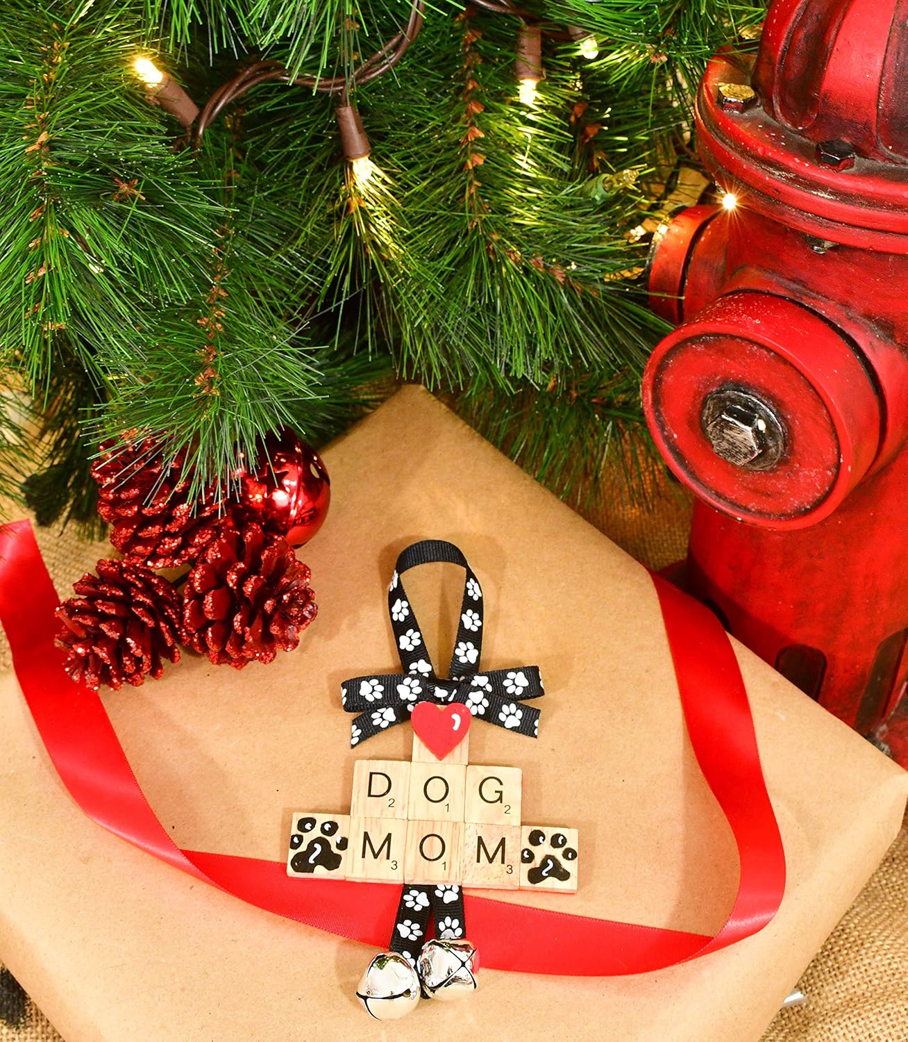 dog mom christmas ornament