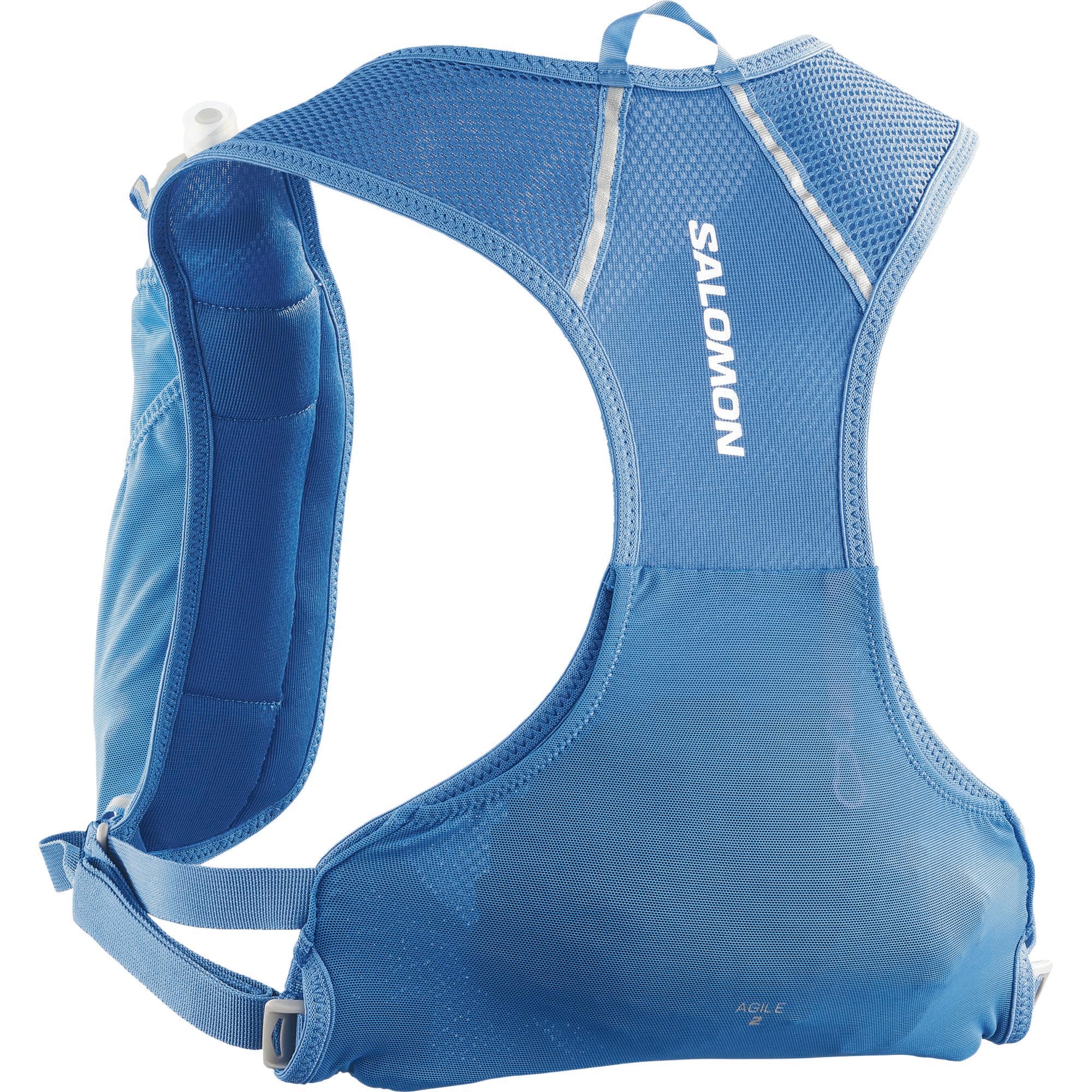 Salomon Agile 2 Set Unisex Running Bag, Ideal for Running and Cycling, with safe storage for essentials, Nebulas Blue