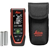 Leica Disto D2G - Range 390ft Green Beam, Bluetooth, NFC Data Transfer, Smart Horizontal, Add/Subtract, Volume, 30 Measurement Memory, 4-line Display, Intelligent end-piece, Hand Loop, Pouch.