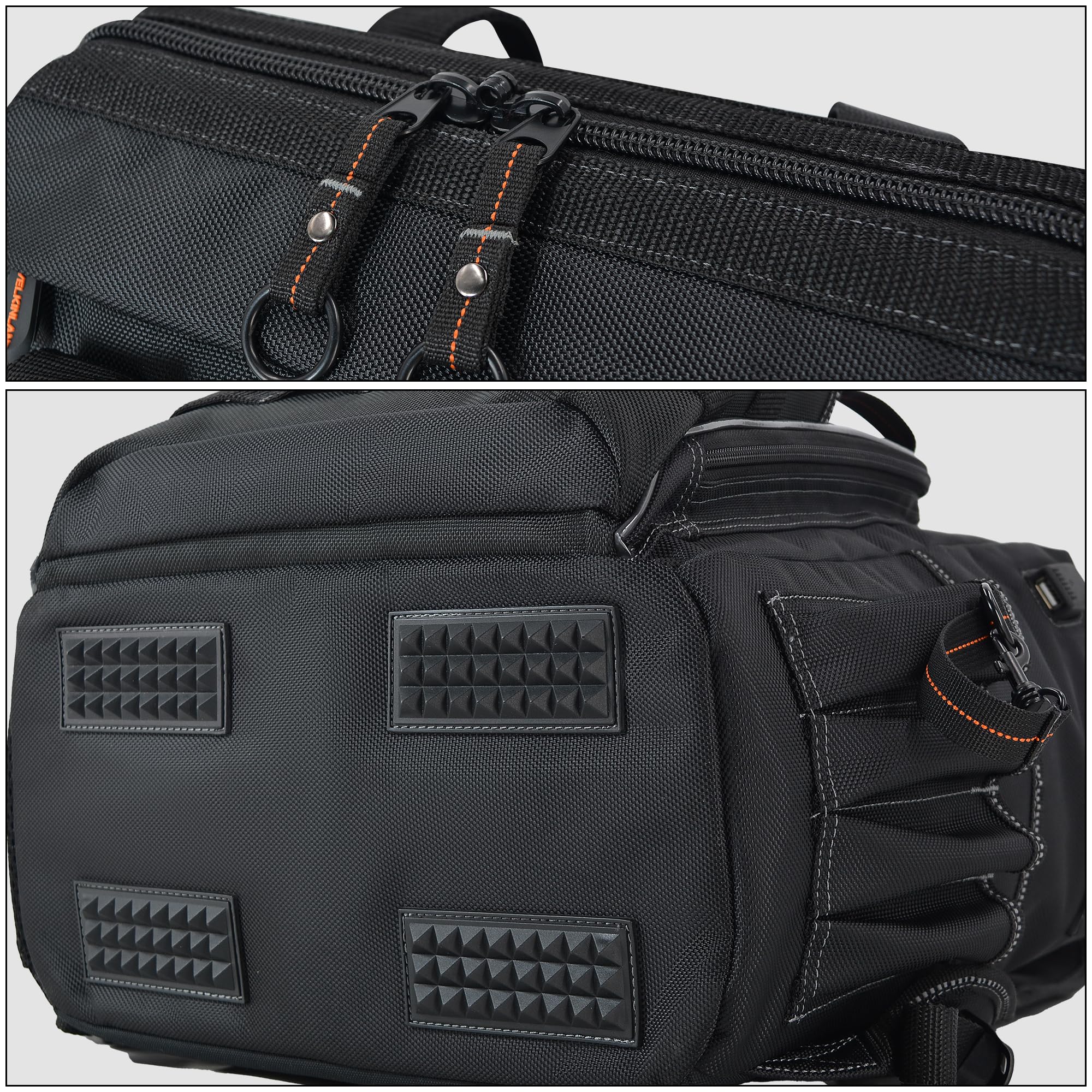 WELKINLAND 55 Taschen Werkzeugrucksack, Elektrikerrucksack, Werkzeugtasche 4