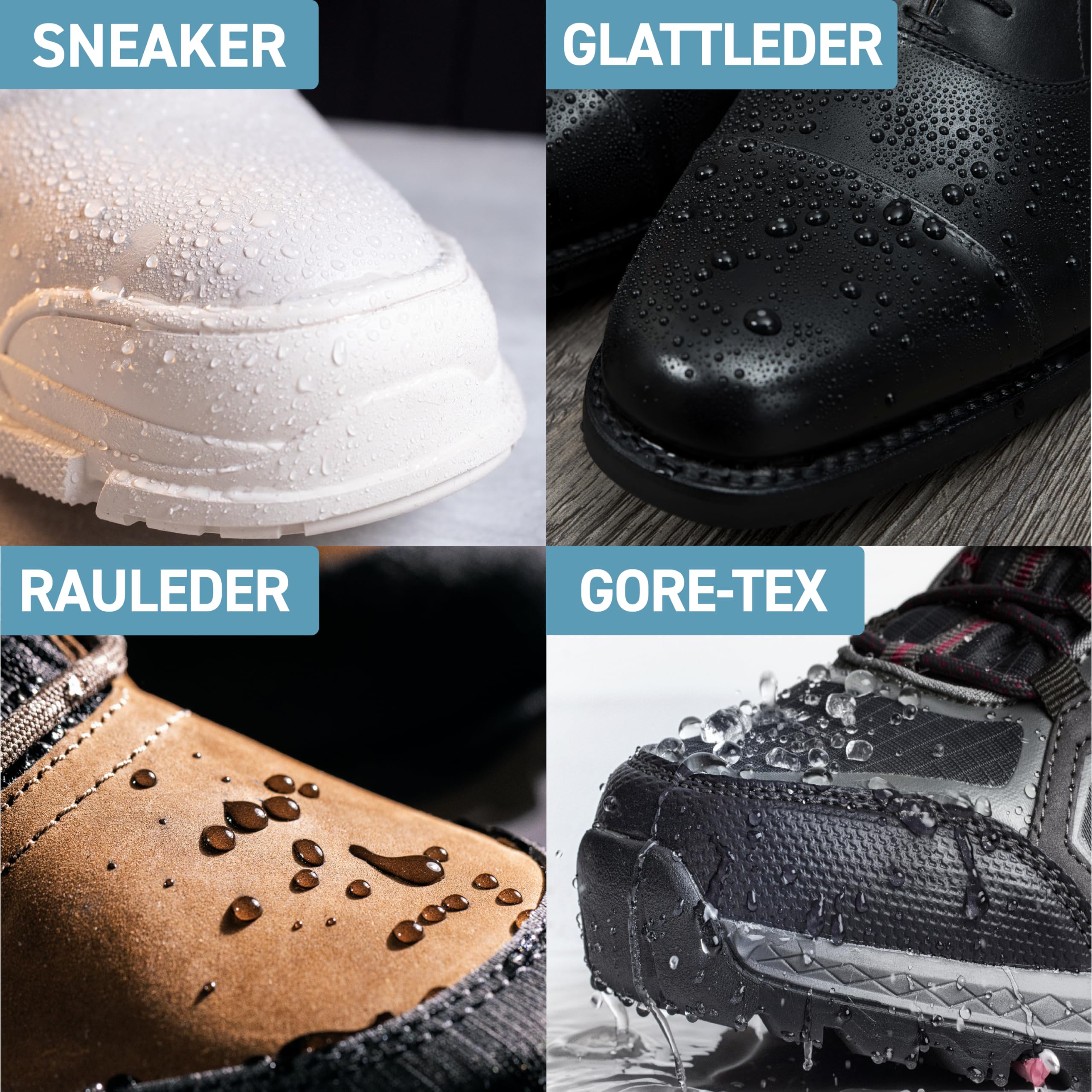 PLINTEX® Schuh Imprägnierspray 580ml - effektiv gegen Regen & Nässe - Schuh Textilien Imprägnierung 100% biologisch abbaubar - Schuhimprägnierung I Made in Germany 4
