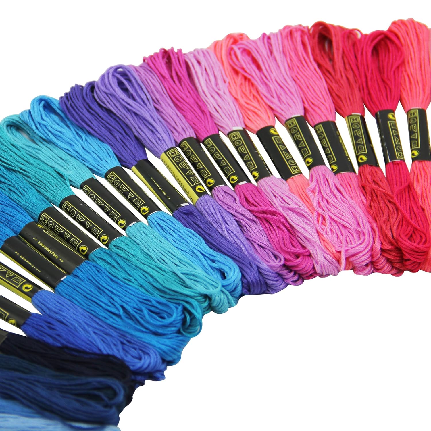 Crafts Floss Maggift Rainbow Color Embroidery Thread,Cross Stitch