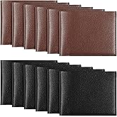 12 Pieces Wallet for Men, Bifold Wallets Bulk for DIY Engraving, PU Blanks Wallet for Men Father's Day, Thank You, Employees Christmas Gifts, With Money Clip, Card Holder(6 Black & 6 Light Brown)