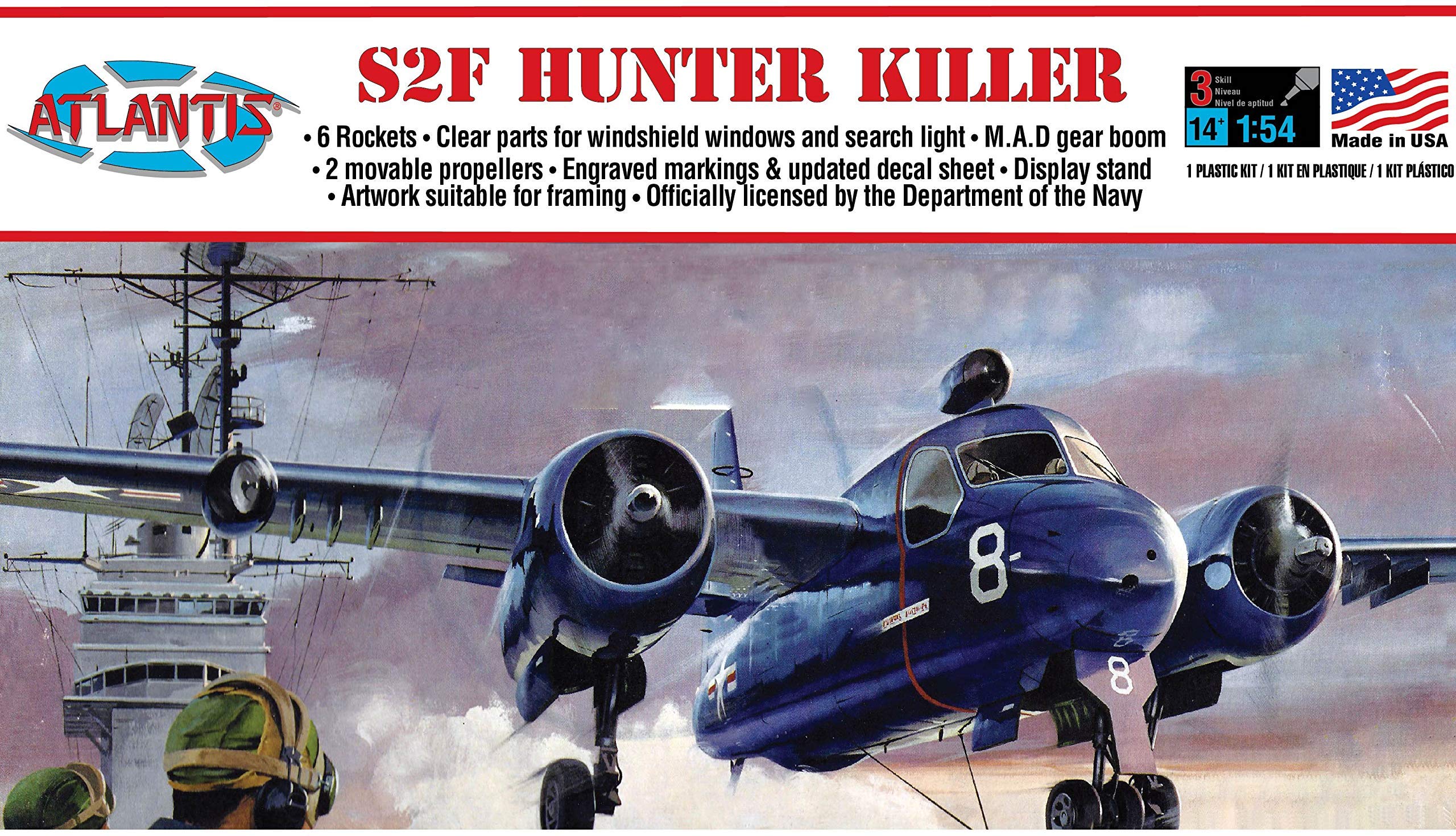 Atlantis 1:54 Grumman S2F Hunter Killer