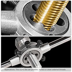 uxcell M3 X 0.5 Metric Round Die, Machine Thread