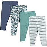 Hanes Unisex-Baby Hanes Baby Leggings, Ultimate Flexy Knit Pants Boys & Girls, 3-Pack