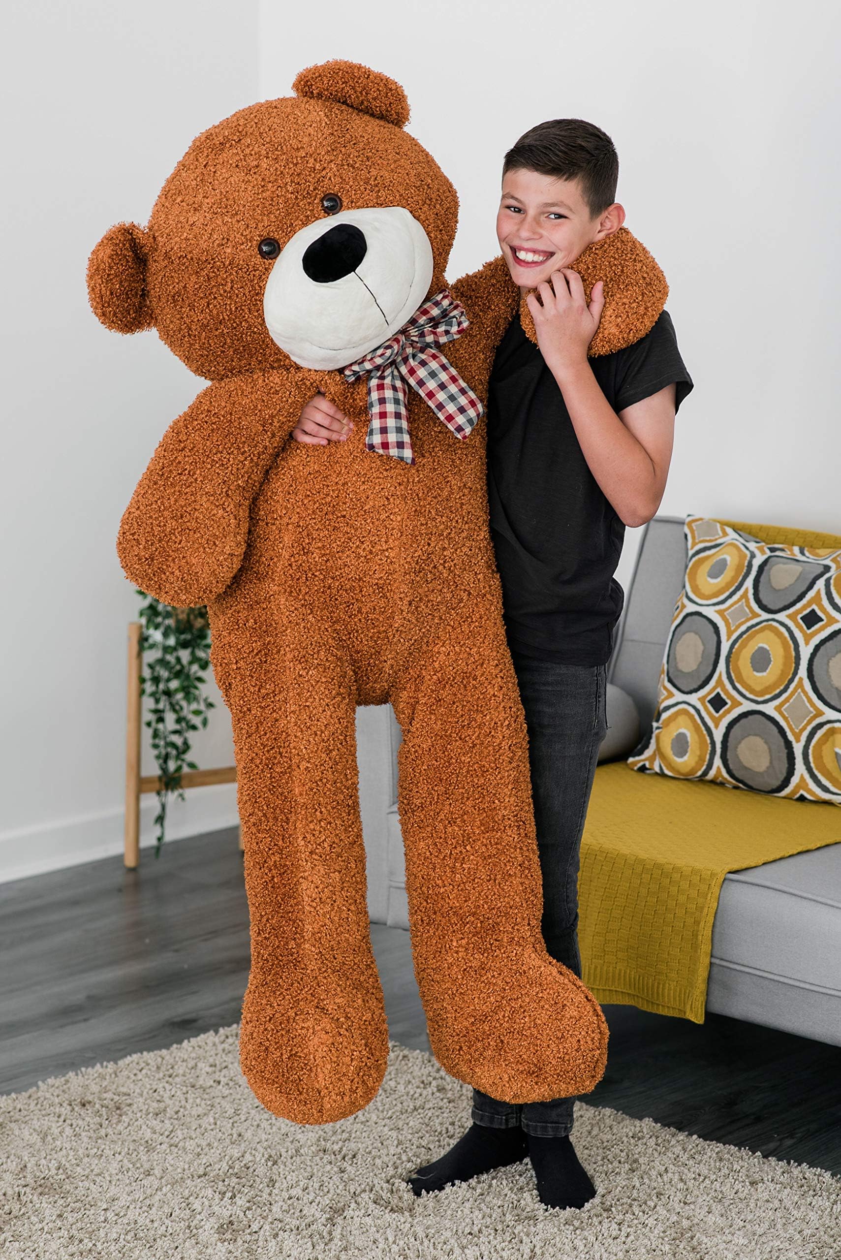 Big Giant Teddy Bear for Baby, Girlfriend, Boyfriend, Christmas Soft Toys 53inch (Light Brown)