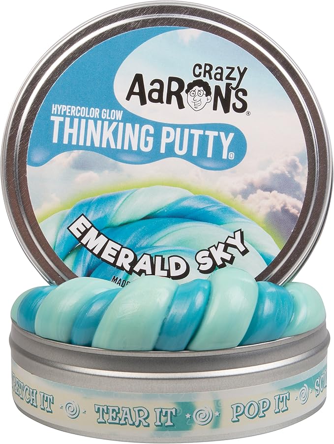 crazy aaron's thinking putty emerald sky