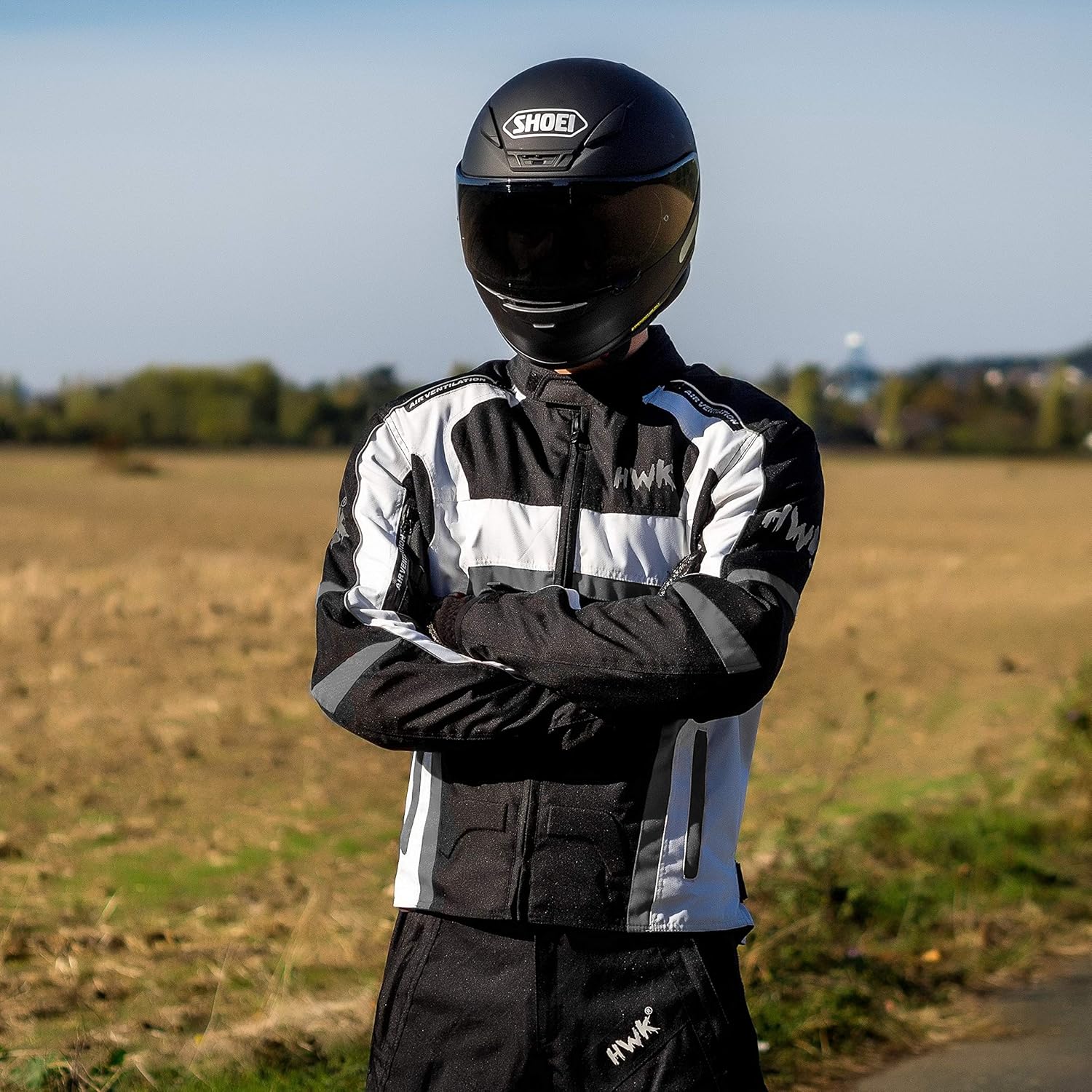 Textile Motorcycle Jacket For Men Dualsport Enduro Motorbike Biker Riding Jacket Breathable CE ARMORED WATERPROOF (Grey, L): Automotive