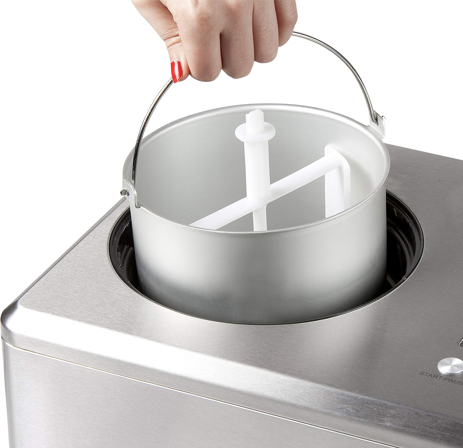 Domo Ice Cream Maker Pro DO9201L, Stainless Steel, 120 W, 2 liters