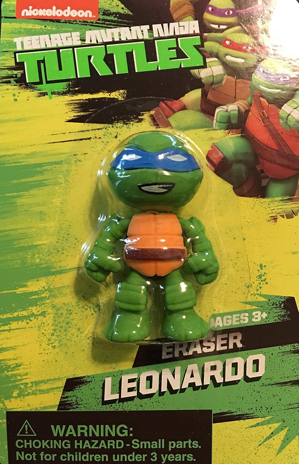 TMNT Ninja Turtles 3D Eraser 4 Assorted