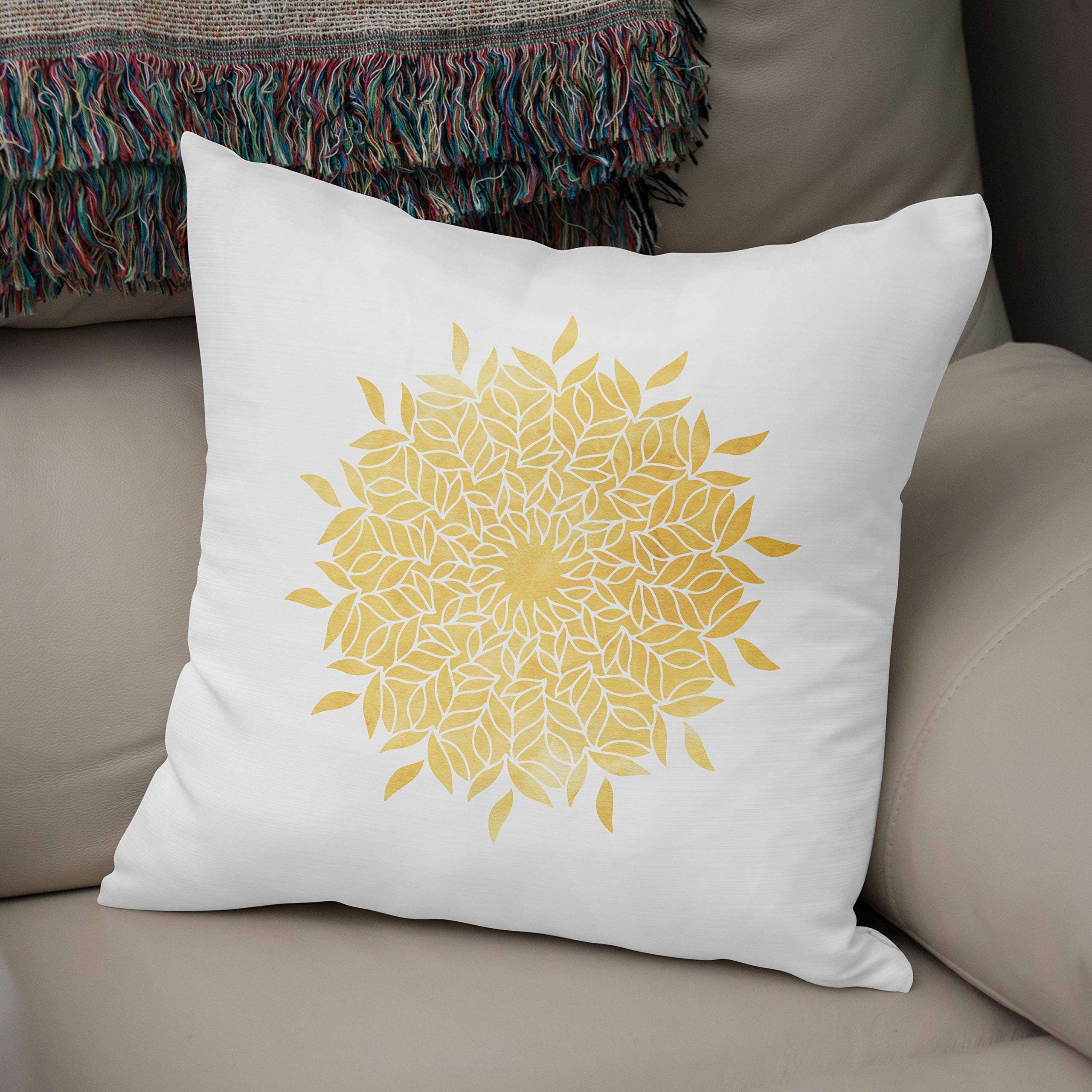 Bonamaison, Decorative Cushion Cover - 50% Cotton 50% Polyester - 43x43cm - Designed and Manufactured in Turkey