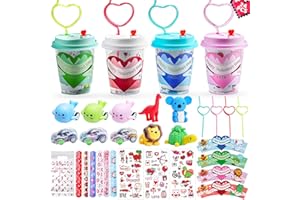 AYGXU 24pcs Valentine's Day Gifts for Kids - Cards for School Classroom, Toys, Exchange Party Favors for Boys Girls, Goody Bag Filler