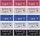 Create idea 50pcs Handmade Sewing Labels 50x24mm in Pink, Blue, Beige & More view 1