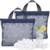Yiyiring 200 Pcs Reusable Ball Ice Cubes for Coolers, BPA Free Refreezable Plastic Ice Cubes for Drinks Whiskey Coffee Bars Party Outdoor Baths Enthusiasts