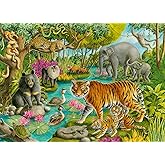 Ravensburger 60-Piece Animals of India Jigsaw Puzzle for Kids | Sturdy, Colorful and Glare-Free | Unique Pieces | Eco-Friendly