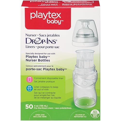 Playtex Baby Nurser Bottles Drop-Ins Recyclable Disposable Liners