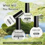 JODSONE Nail Dehydrator Primer Base Coat Top Coat Kit 4x10ml Glossy Quick Dry view 2