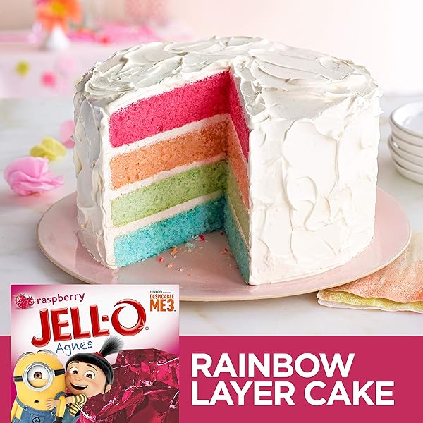 JELL-O RASPBERRY GELATIN MIX (6 OZ BOXES