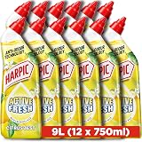 Harpic Active Fresh Citrus 750 ml Gel Toilet Cleaner Anti-odour 99.9% bacteria view 1