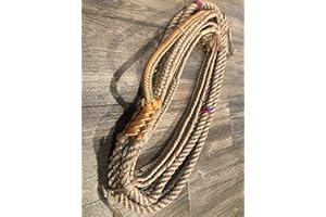 Bull Rope Tan Poly Pro 9x7 RH 7/8" x 1" - EPT Bull Ropes Bull Riding Rope 16'