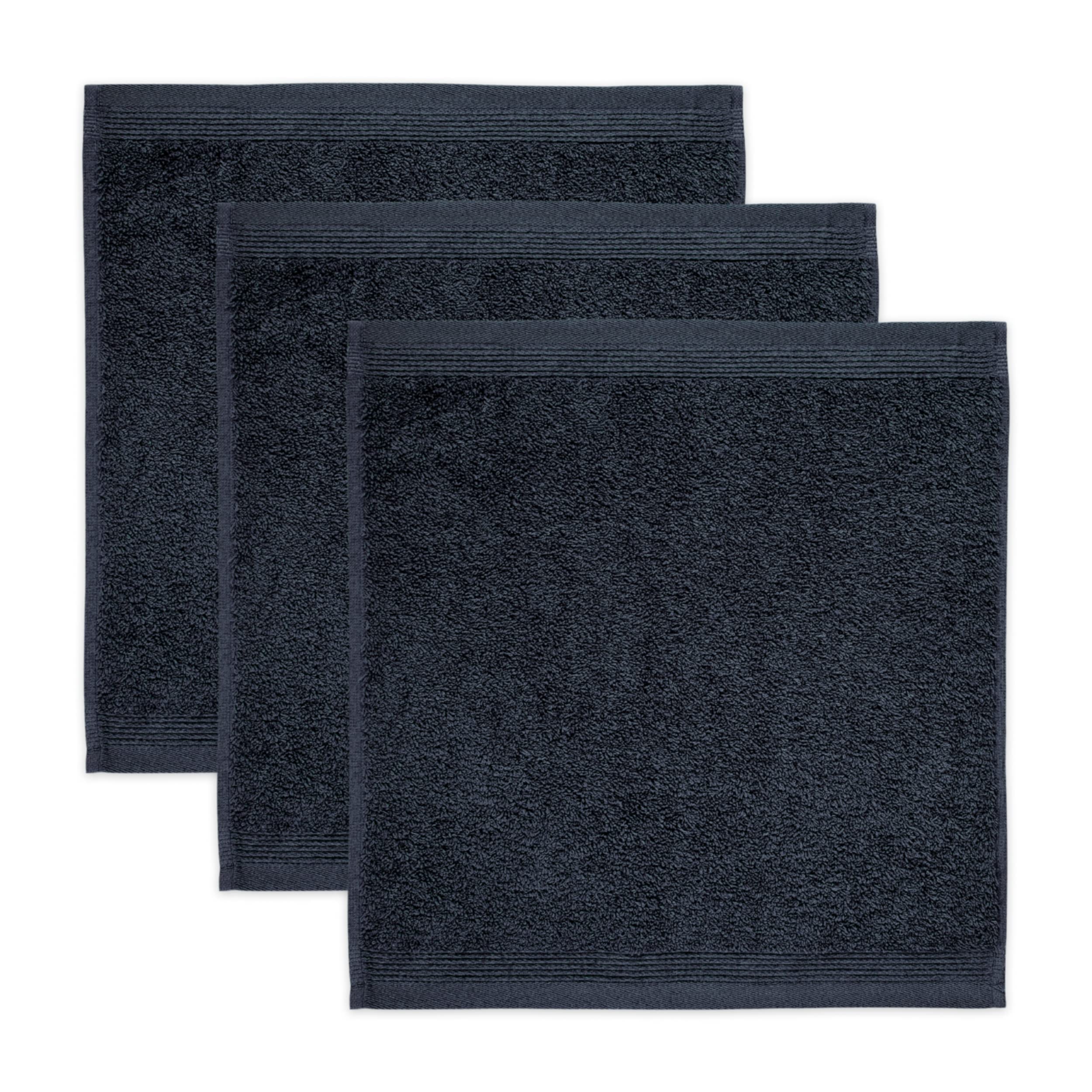 Möve 3er set Superwuschel soap cloth 30 x 30 cm made of 100% cotton, dark grey