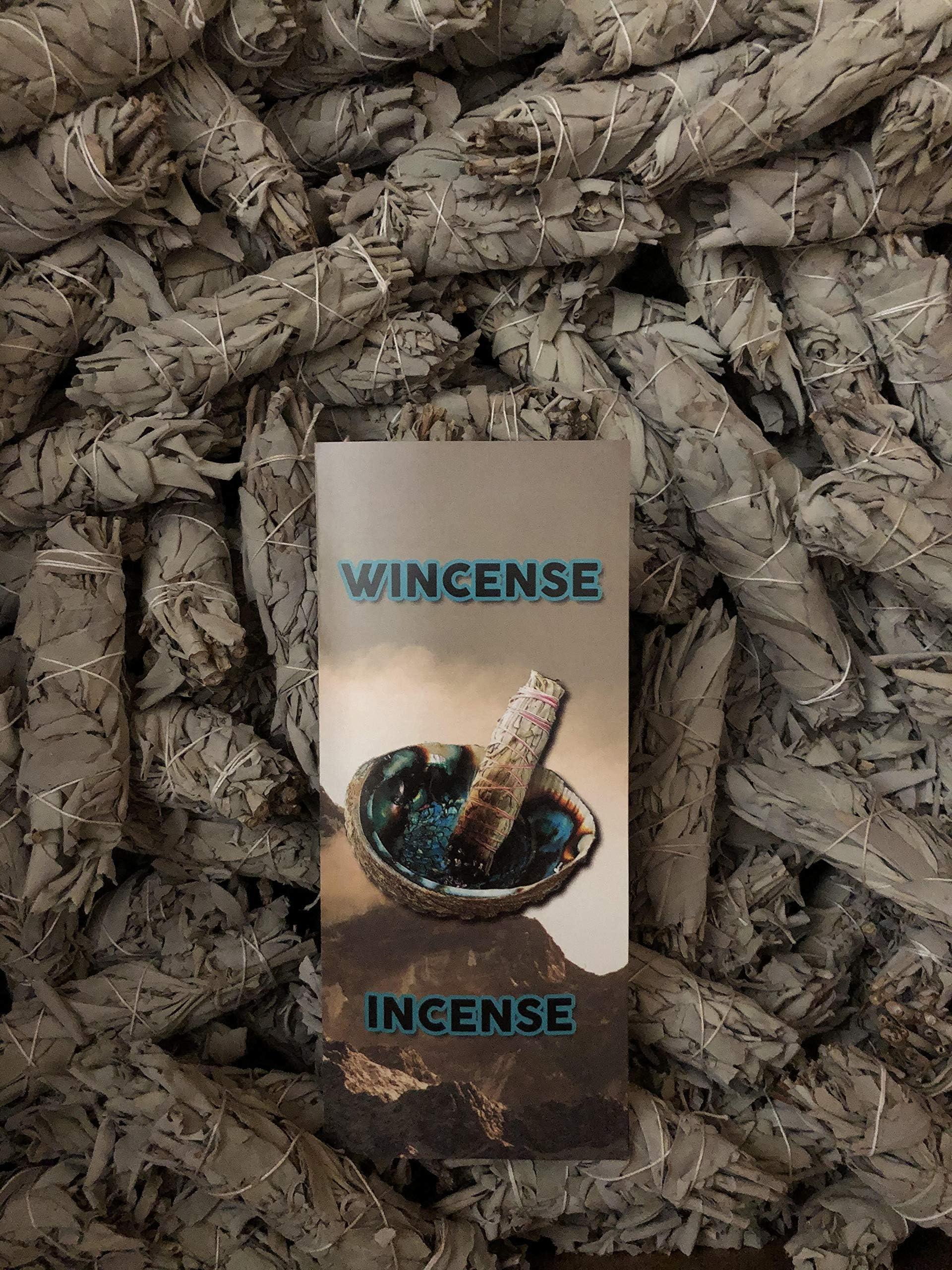 California White Sage Smudge Incense 4'' Bundle 24 pcs + brochure About Incense and SAGE