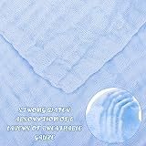 Zuimei 10 Pack Muslin Cloths Baby Washcloths 25x25 cm Cotton Squares view 4