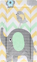 Babycurls Baby Changing Mat Elephant Chevron Green 76 x 45cm
