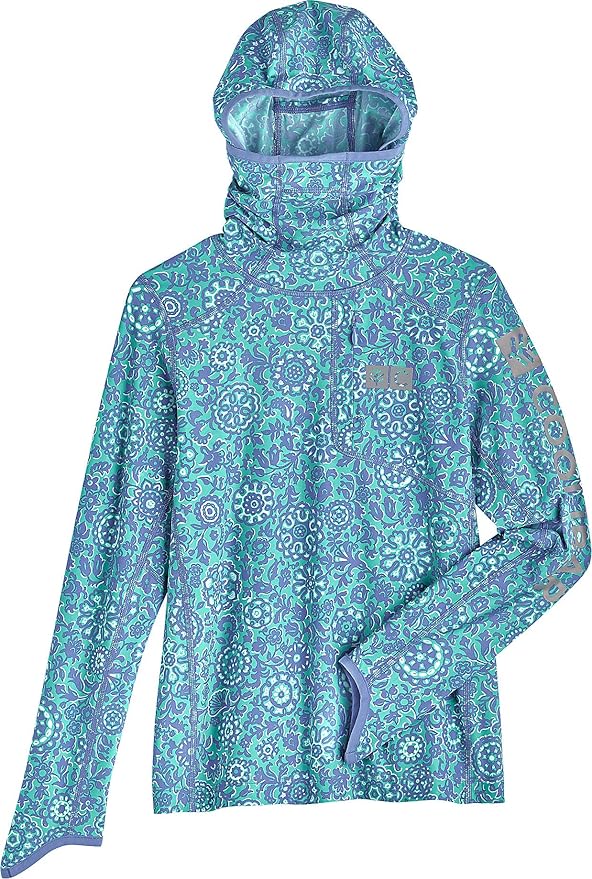 Amazon Com Coolibar Upf 50 Kids Andros Fishing Hoodie Sun Protective Clothing