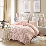 Amazon.com: FADFAY Pink Bedding Sets,Luxury Silk Bedding
