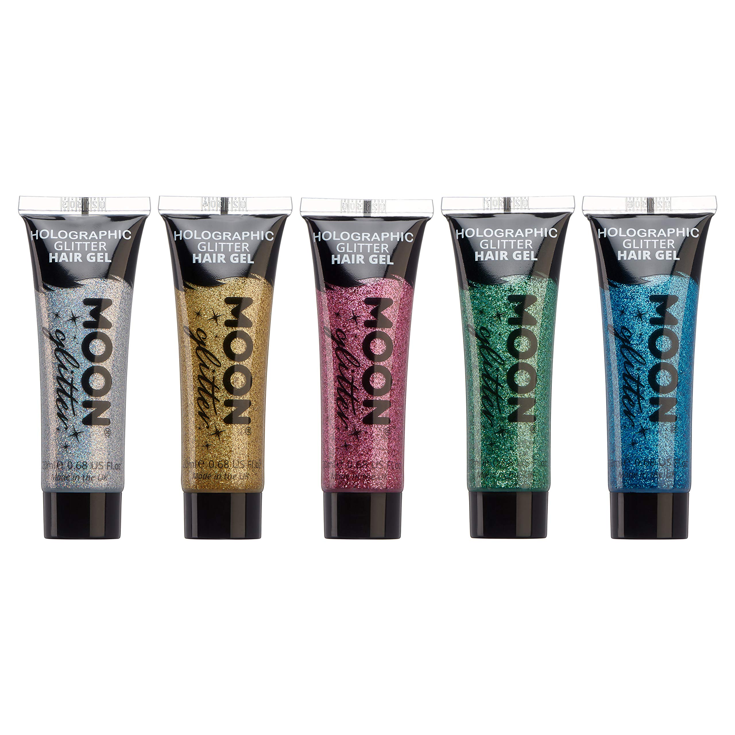 Moon Glitter - Holographic Glitter Hair Gel - 20ml (Set of 5)