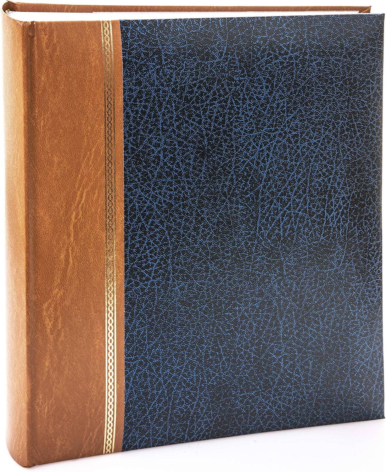 Kenro Grace Classic Photo Album for 200 Photos 7x5 / 13x18cm Blue Faux Leather Slip-In Pages and Memo Space - KD105UE