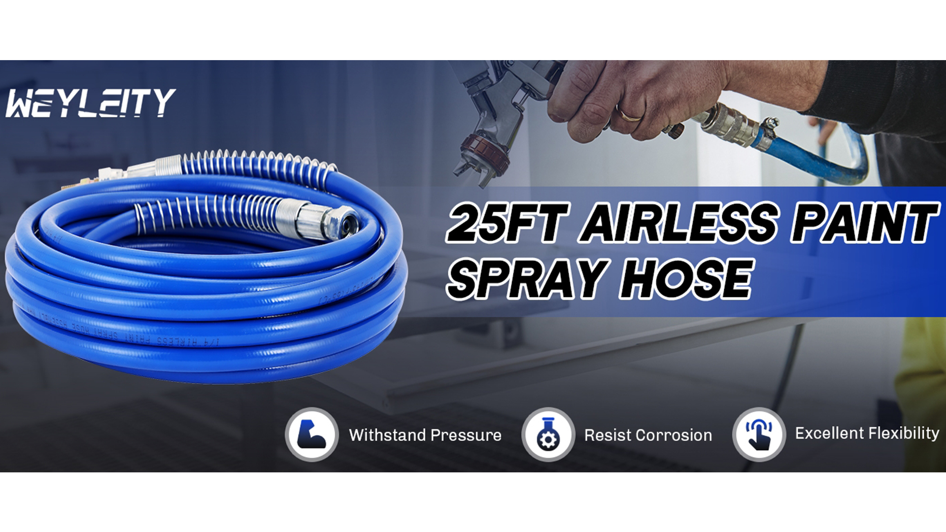 50FT Airless Paint Spray Hose 1/4" Universal Paint Sprayer Hose photo 12