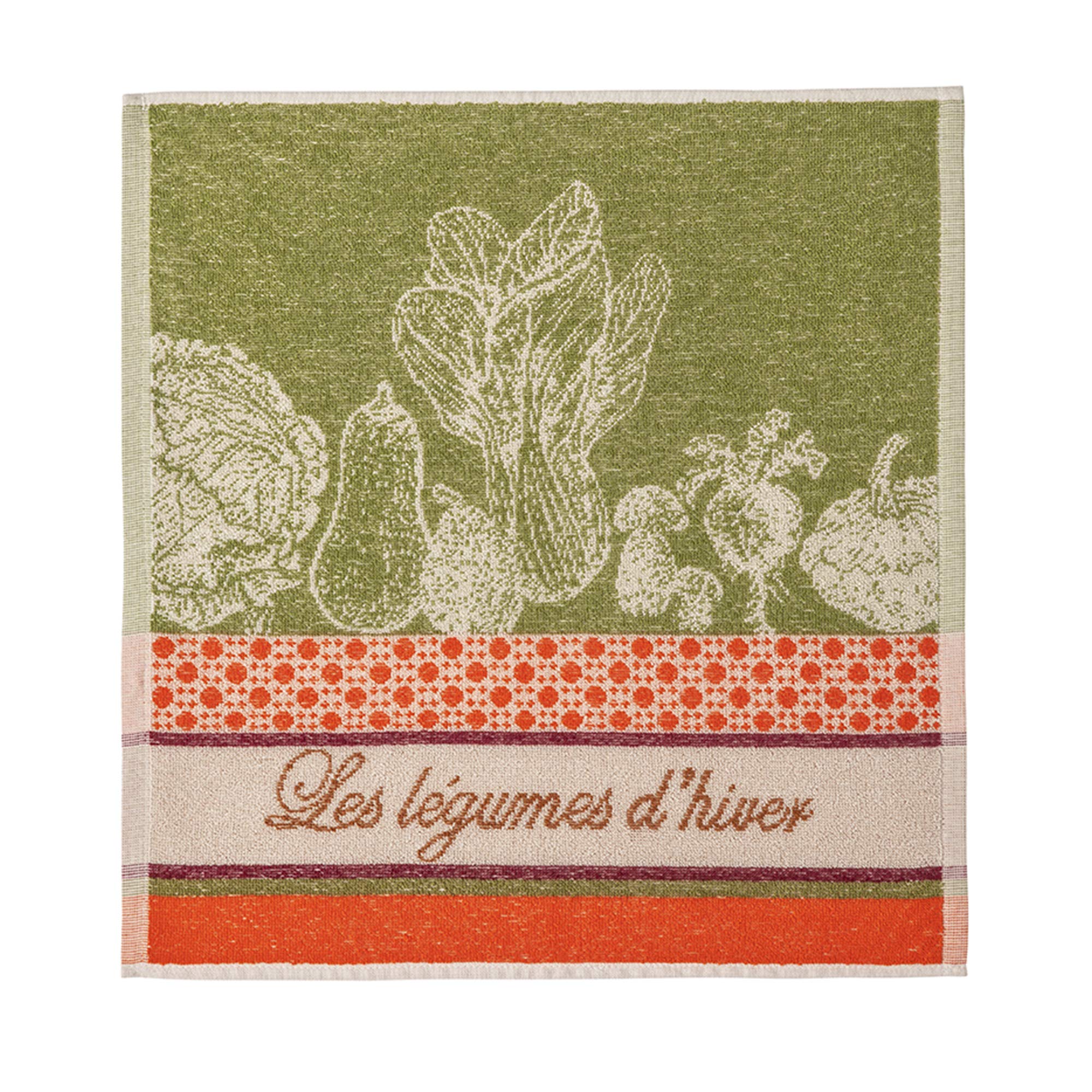 Coucke Pure Cotton Jacquard Sponge Square Winter Vegetables