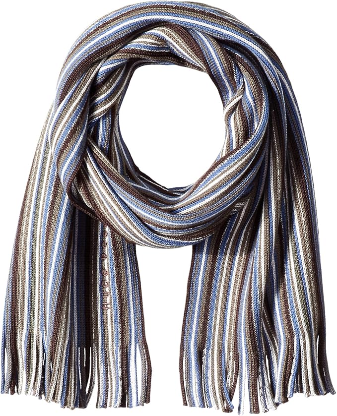 BOSS Hugo Boss Men's FadonStripe Scarf Multi Amazon.co.uk Clothing