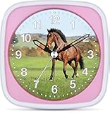 TFA Dostmann Kinderwecker Best Friends - Rosa Analoger Wecker Mit Nachtbeleuchtung Für Mädchen