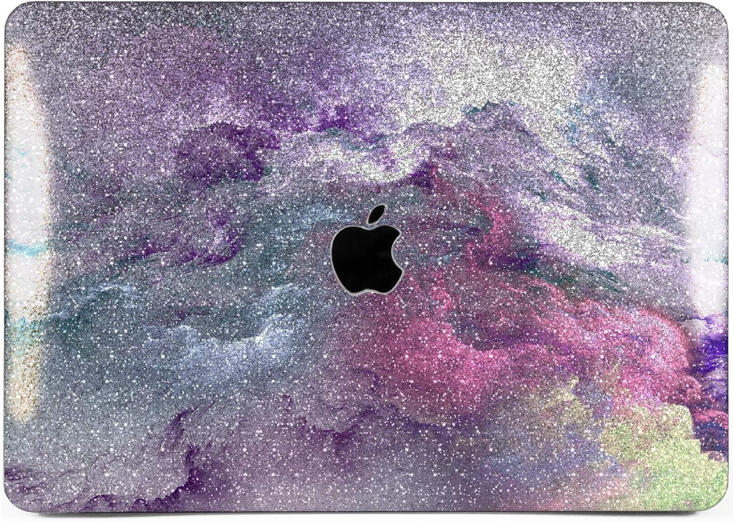 Cavka Hard Glitter Case for Apple MacBook Pro 13" 2019 Retina 15" Mac Air 11" Mac 12" Bling Texture Pink Nature Sparkly Purple Silver Rose Gold Shiny Cover Glossy Design Abstract Nice Print Paint Sky