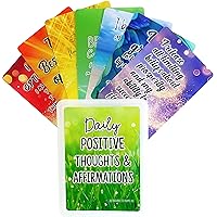Because I'm Happy Positive Affirmation Cards - 54 Affirmations, 150+ Inspirational Questions - Colorful Deck with Storage Box