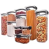Rubbermaid Brilliance Pantry Organization & Food Storage Containers with Airtight Lids, Set of 10 (20 Pieces Total)