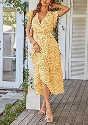 PRETTYGARDEN Women's Summer Floral Boho Dress Wrap