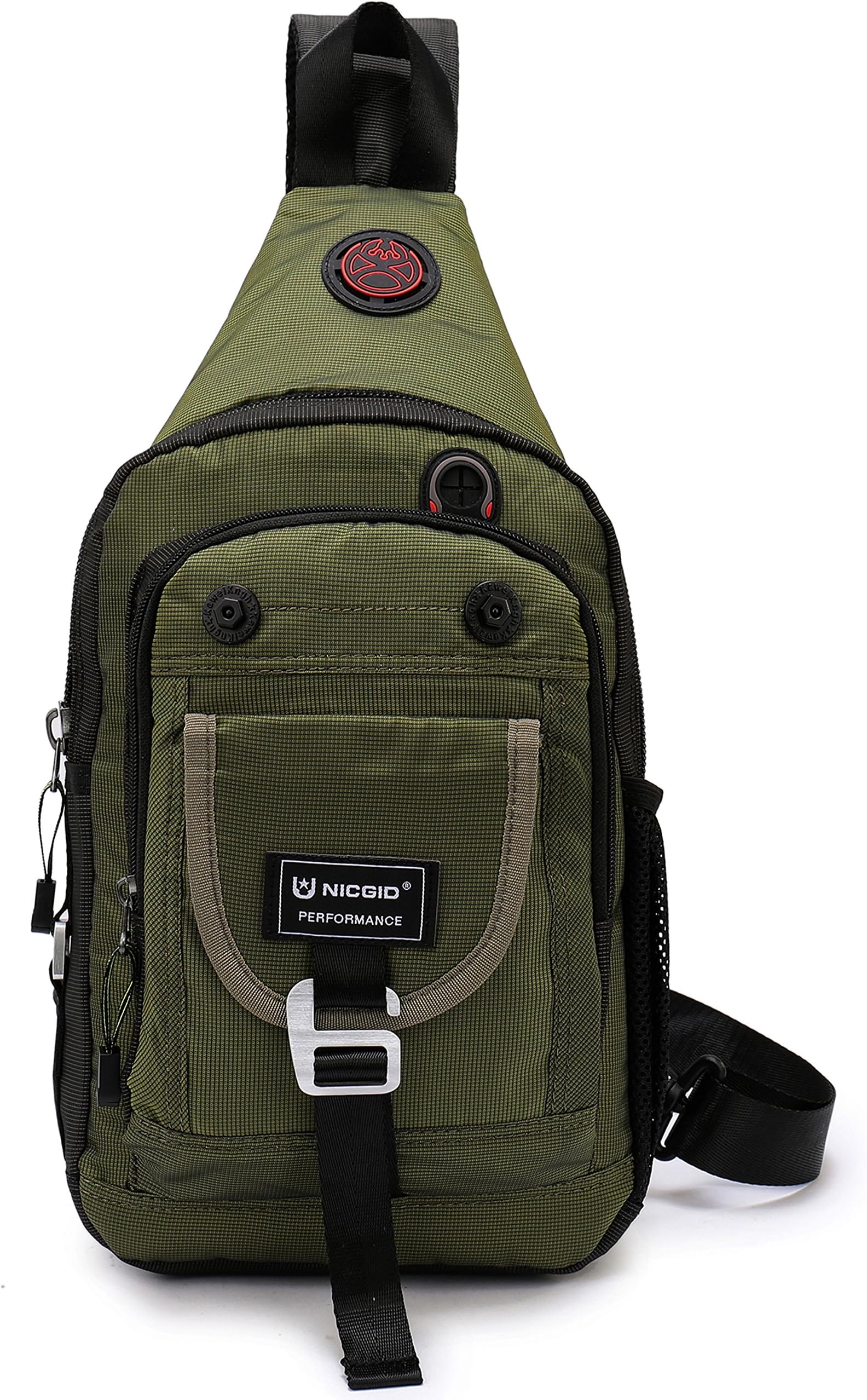 Nicgid Sling Bag Chest Shoulder Backpack Crossbody Bags for iPad Tablet Outdoor Hiking Men Women