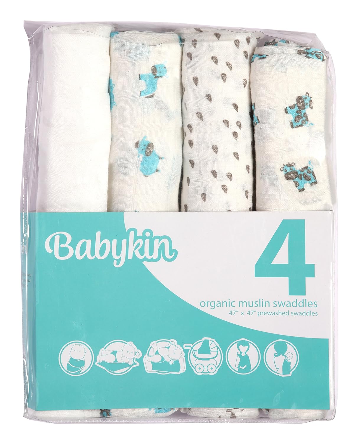 farm swaddle blanket