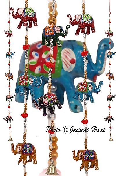 Jaipuri haat Rajasthani Elephant Door Hanging Home Decor- Set of 2