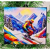 Skiing Ornament