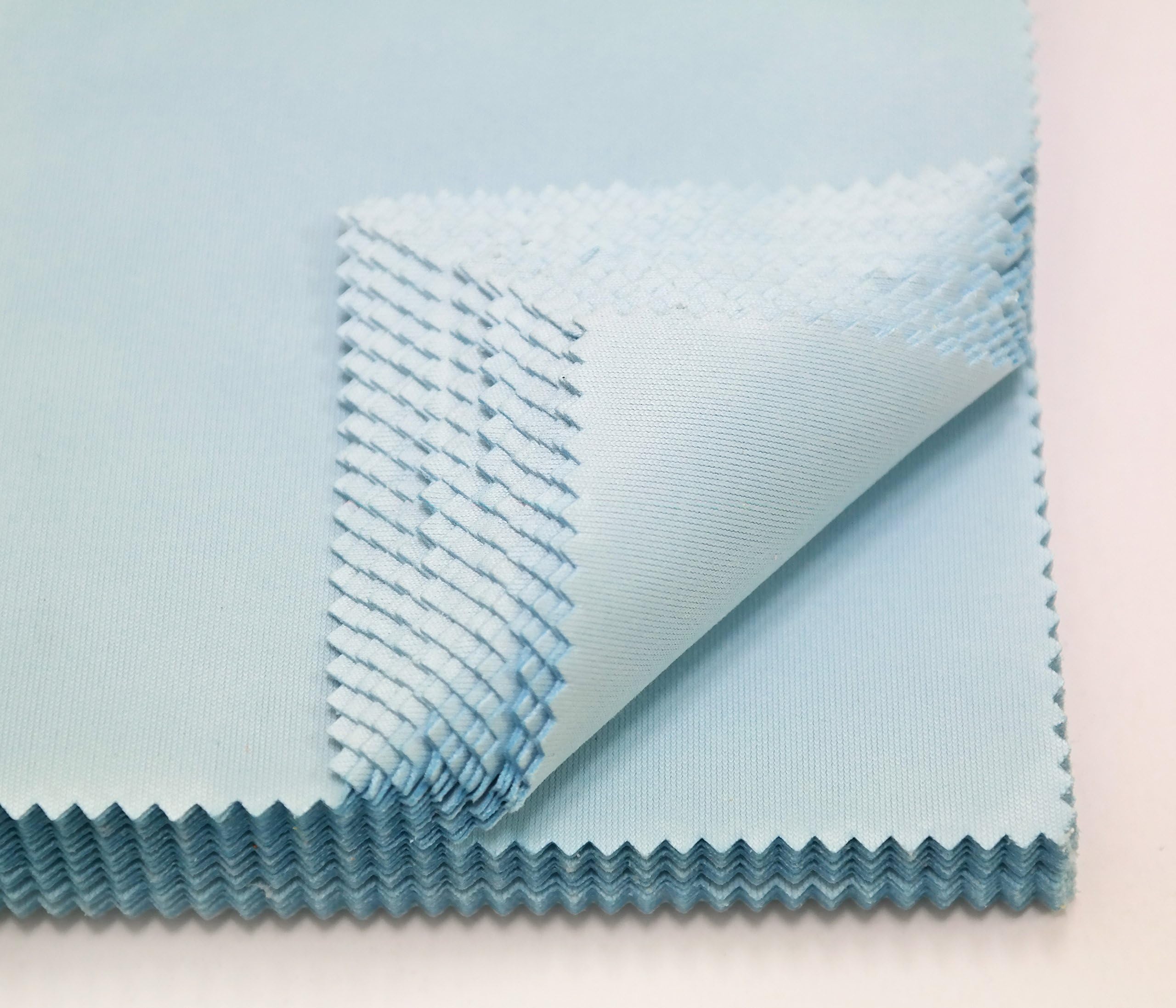 25pcs Microfiber Cleaning Cloth, 4"x6", for Eyeglasses, Smartphone, iPhone, iPad, Watches, Jewelry etc. (Sky Blue)