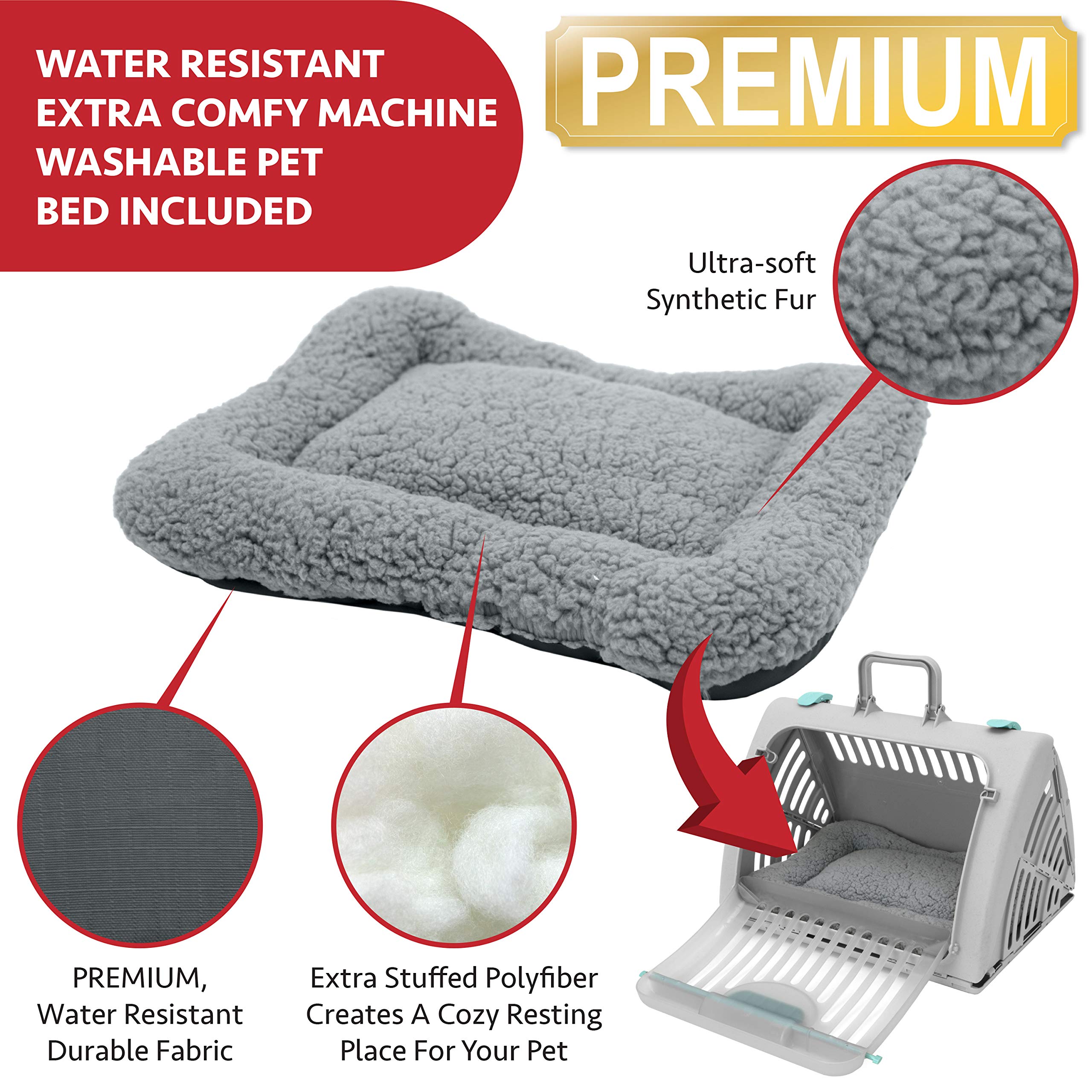 SportPet Designs Sport Pet Foldable Travel Cat Carrier with A