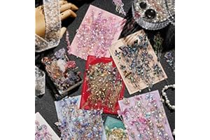 Alideco 120pcs Scrapbook Stickers Vintage Boundless Jewelry Scrapbooking Junk Journal Crafts Embelishment Decoration Diary Stickers (wujiezhubao)